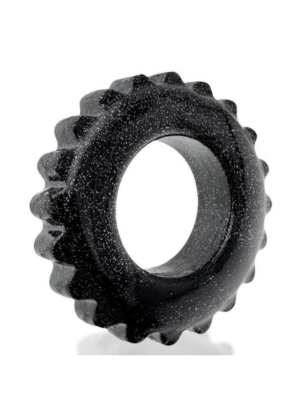 Oxball Plushy Single Cock Ring - Black Mica - Image 3