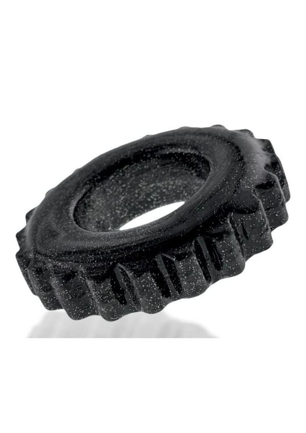 Oxball Plushy Single Cock Ring - Black Mica - Image 4
