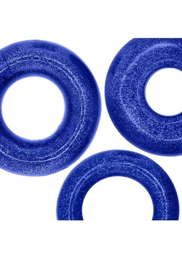Oxballs Cockpack Multi Design Cockrings (3 Pack) - Blue Fire - Image 3