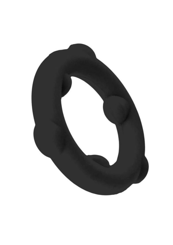 Oxballs Spinner Single Silicone Cock Ring - Black - Image 3