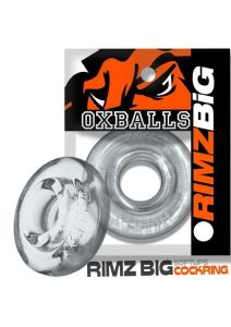 Oxballs Rimz Big Single Cock Ring - Clear