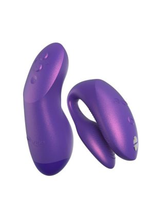 We-Vibe Chorus Rechargeable Silicone Couples Vibrator with Remote Control - Cosmic Purple