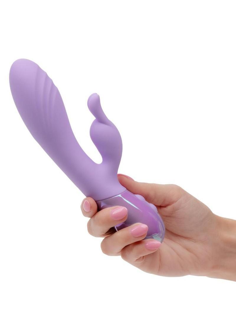 Aura Dual Bunny Rechargeable Silicone Rabbit - Purple - Image 4