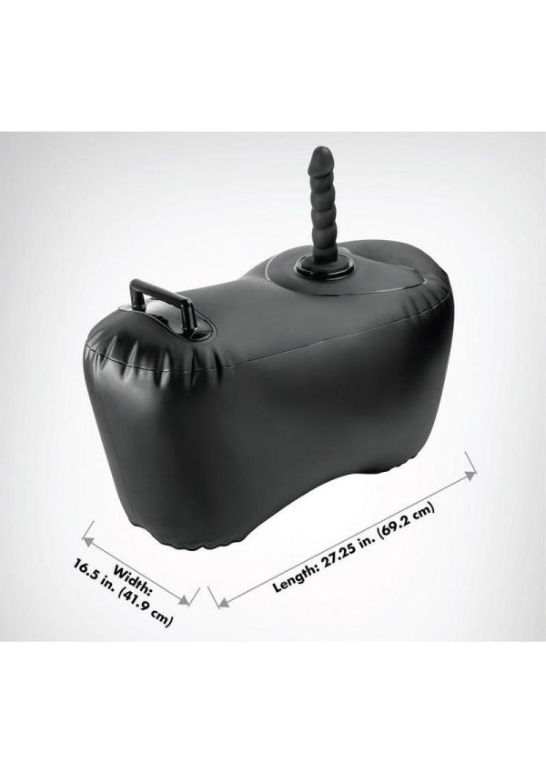 Fetish Fantasy Series Body Dock Inflatable Love Seat - Black - Image 4