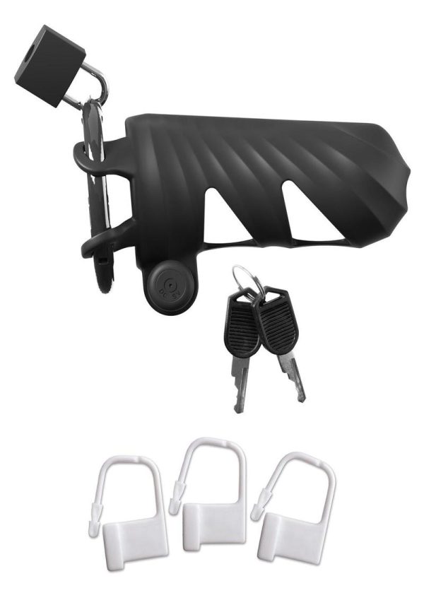 Fantasy C-Ringz Remote-Controlled Vibrating Cock Blocker - Black - Image 3