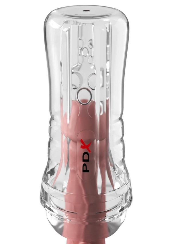 PDX Elite ViewTube See-Thru EZ-Grip Stroker - General Orifice - Clear - Image 3