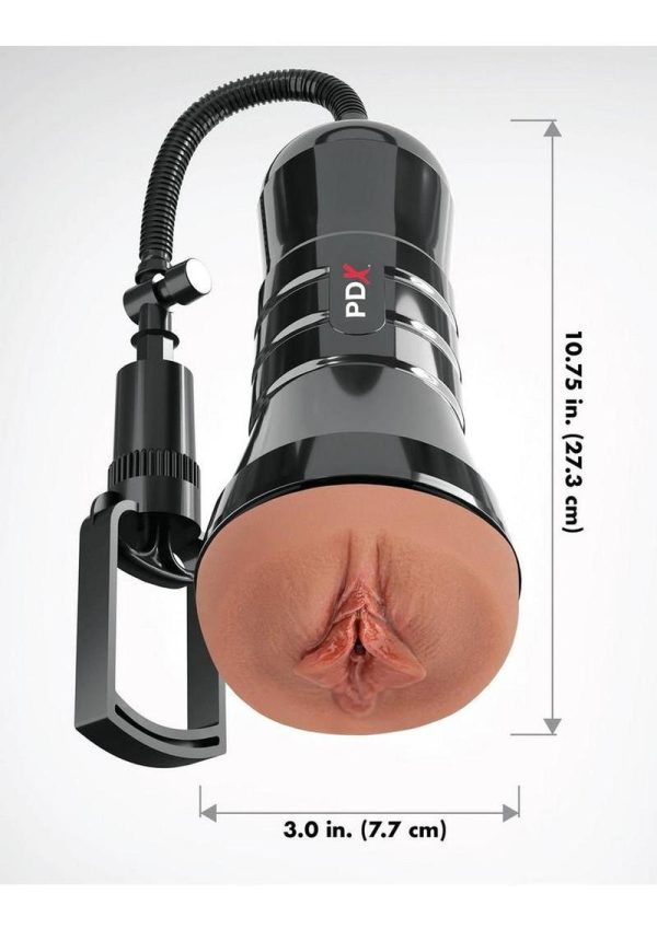 PDX Extreme Wet Pussies Super Sucker XXL Stroker - Pussy - Caramel - Image 4