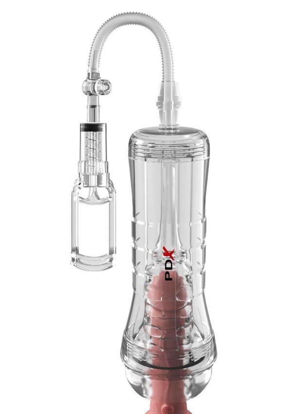 PDX Elite ViewTube Vac XXL Pump See-Thru EZ-Grip Pump Stroker - General Orifice - Clear - Image 3