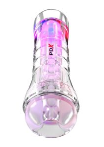 PDX Elite ViewTube XXL See-Thru EZ-Grip LED Stroker - Clear