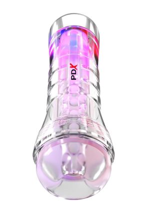 PDX Elite ViewTube XXL See-Thru EZ-Grip LED Stroker - Clear