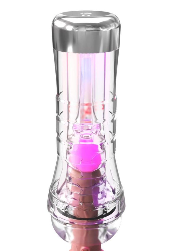 PDX Elite ViewTube XXL See-Thru EZ-Grip LED Stroker - Clear - Image 3
