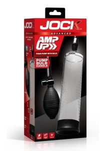 Jock Amp Up Penis Pump with Bulb - Black