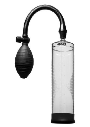 Jock Amp Up Penis Pump with Bulb - Black