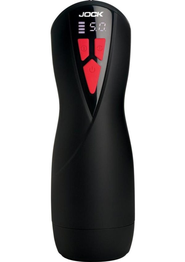 Jock Banger Sucking and Vibrating Pussy Rechargeable Masturbator - Vanilla - Image 4