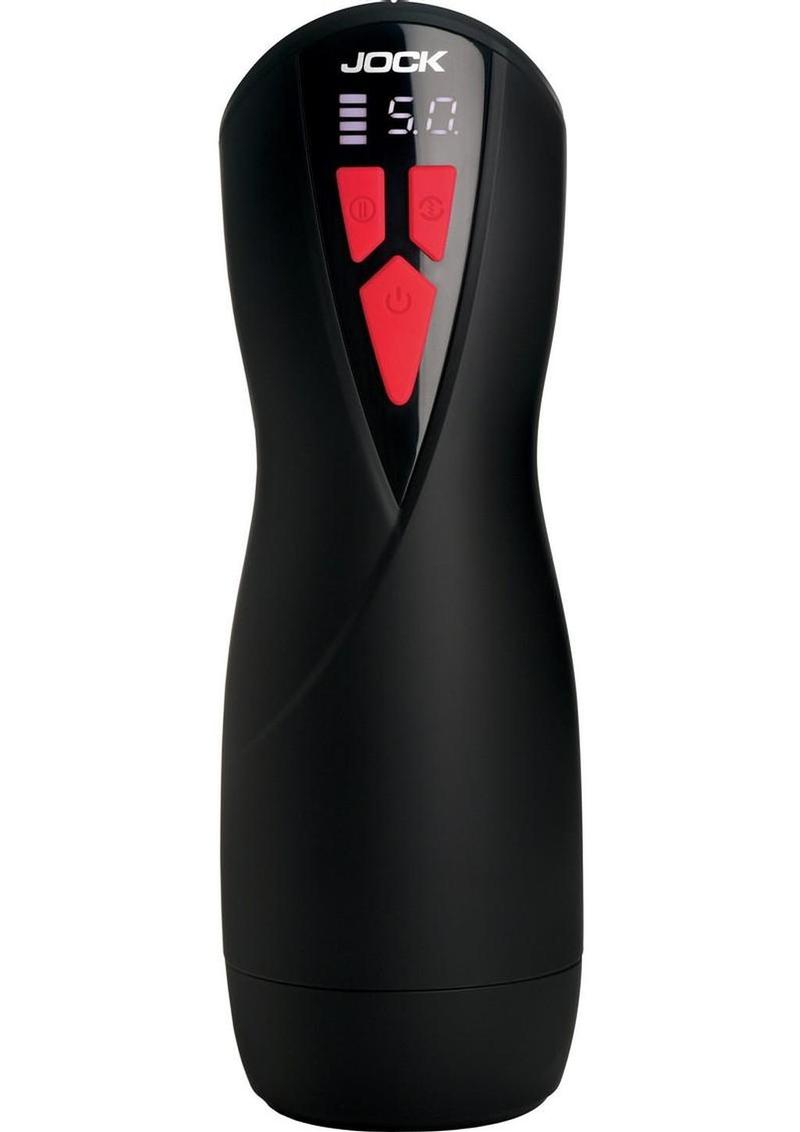 Jock Banger Sucking and Vibrating Pussy Rechargeable Masturbator - Vanilla - Image 4