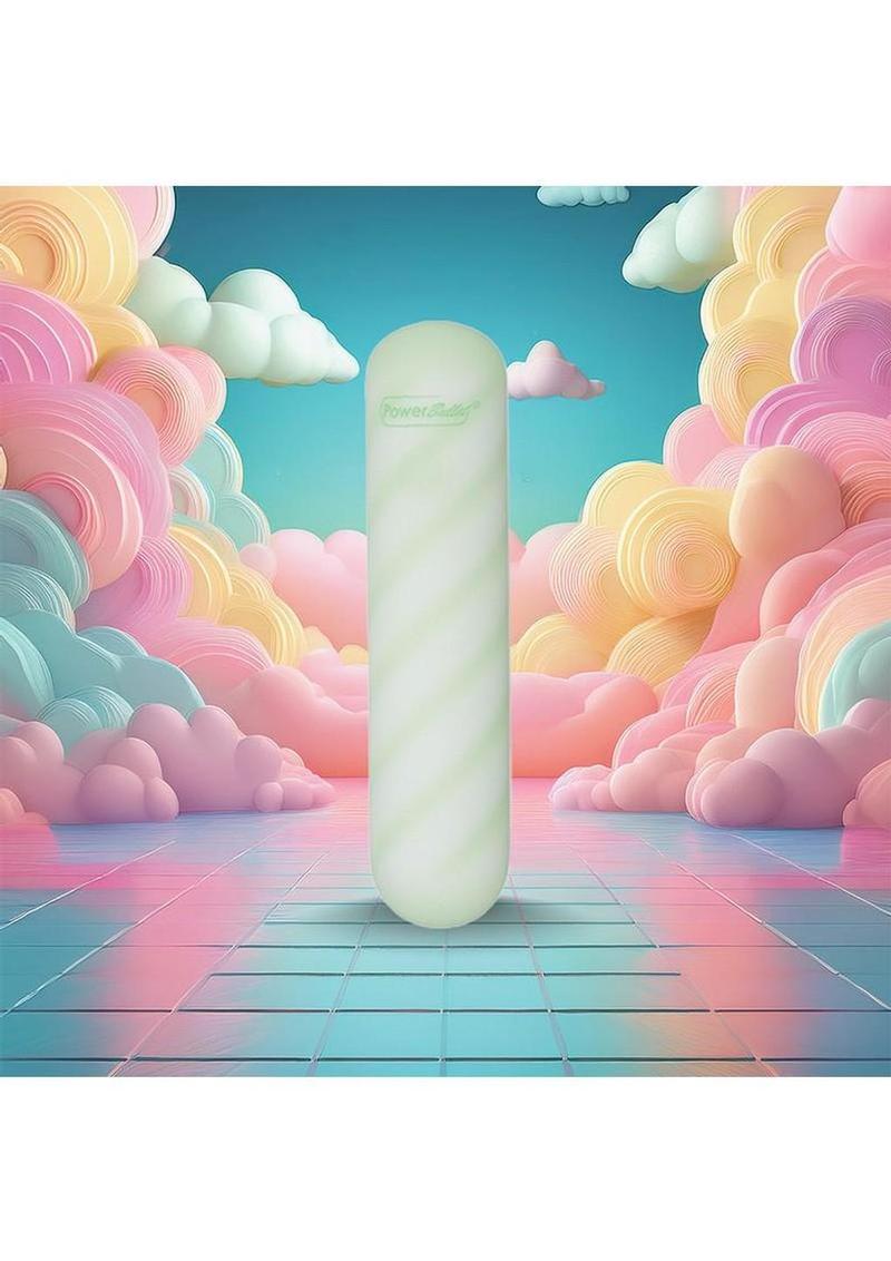 Softies Dual Silicone Rechargeable Body Bullet Vibrator 4in - Green - Image 4