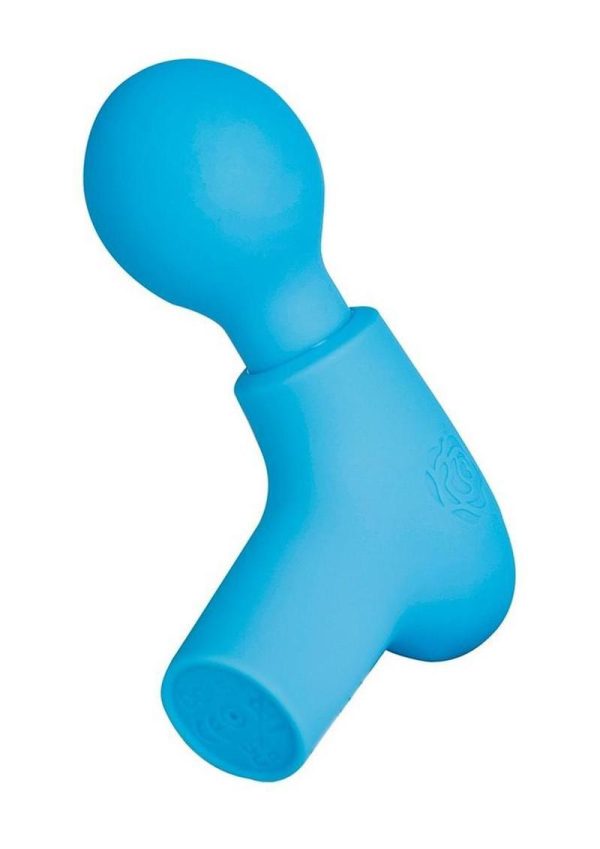 M`Lady Silicone Rechargeable Vibrating Massager - Teal - Image 3