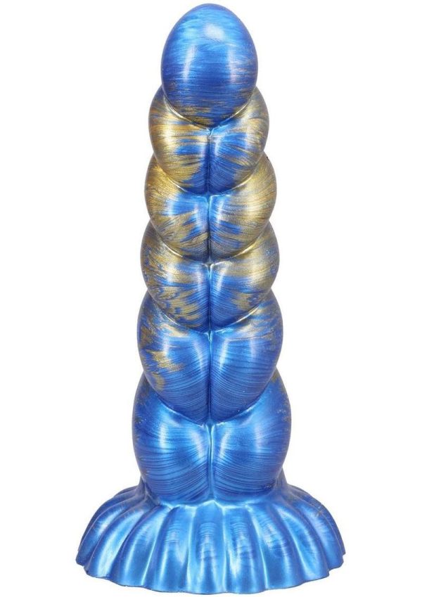 Vac-U-Lock Fantasy Fuckers Outer Rim Silicone Dildo - Blue - Image 4