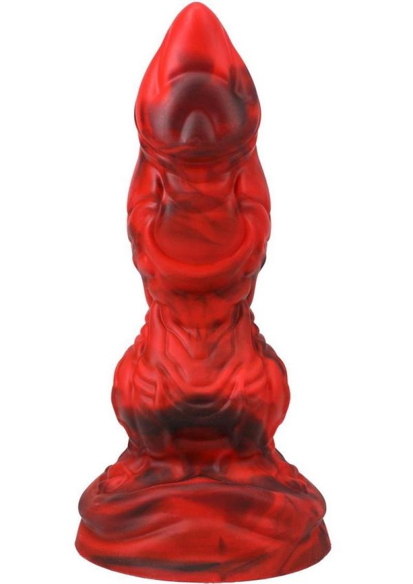 Vac-U-Lock Fantasy Fuckers Red Raider Silicone Dildo - Red - Image 3