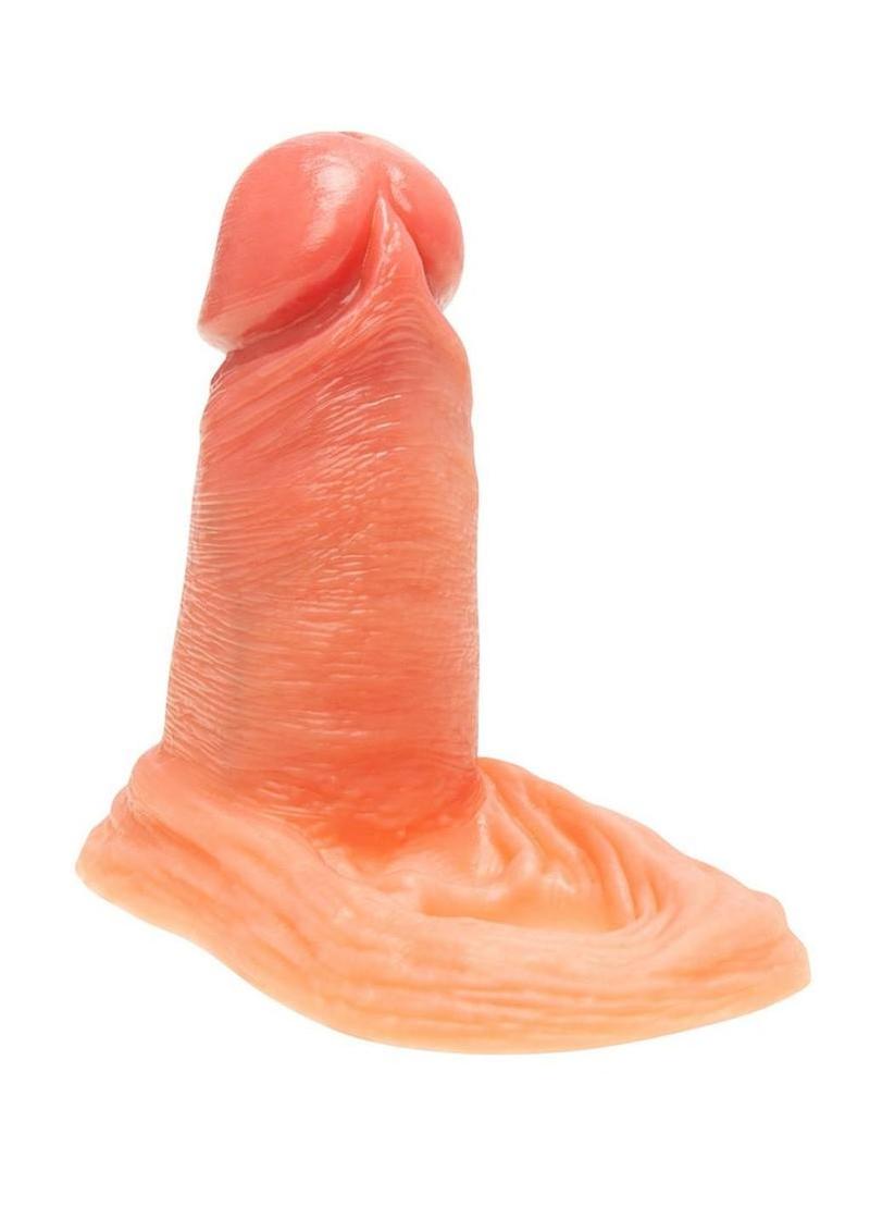 Blueline Super Real Penis Silicone Extension Sleeve with Ball Constriction Loop 4in - Vanilla - Image 3