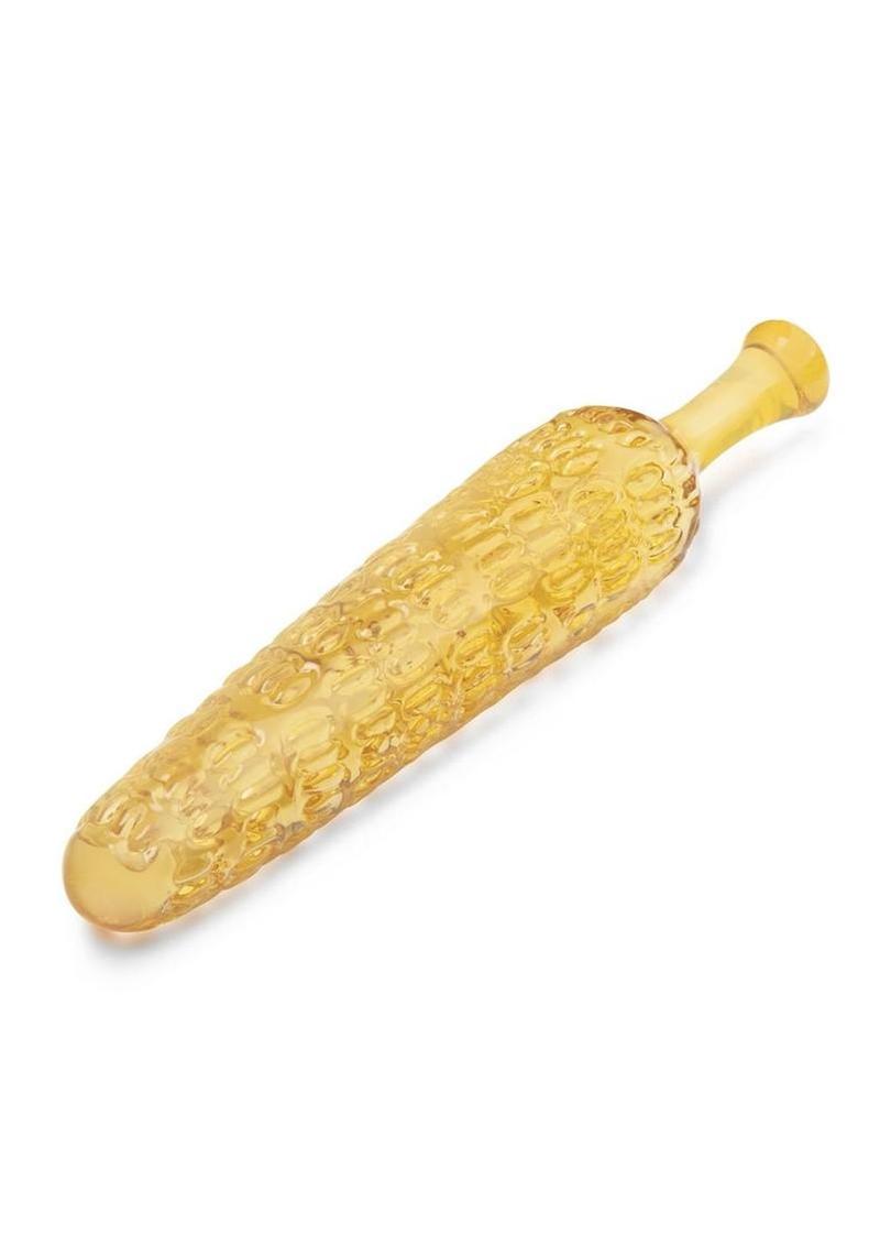 Glas Cornstar 8 Glass Dildo - Yellow - Image 3