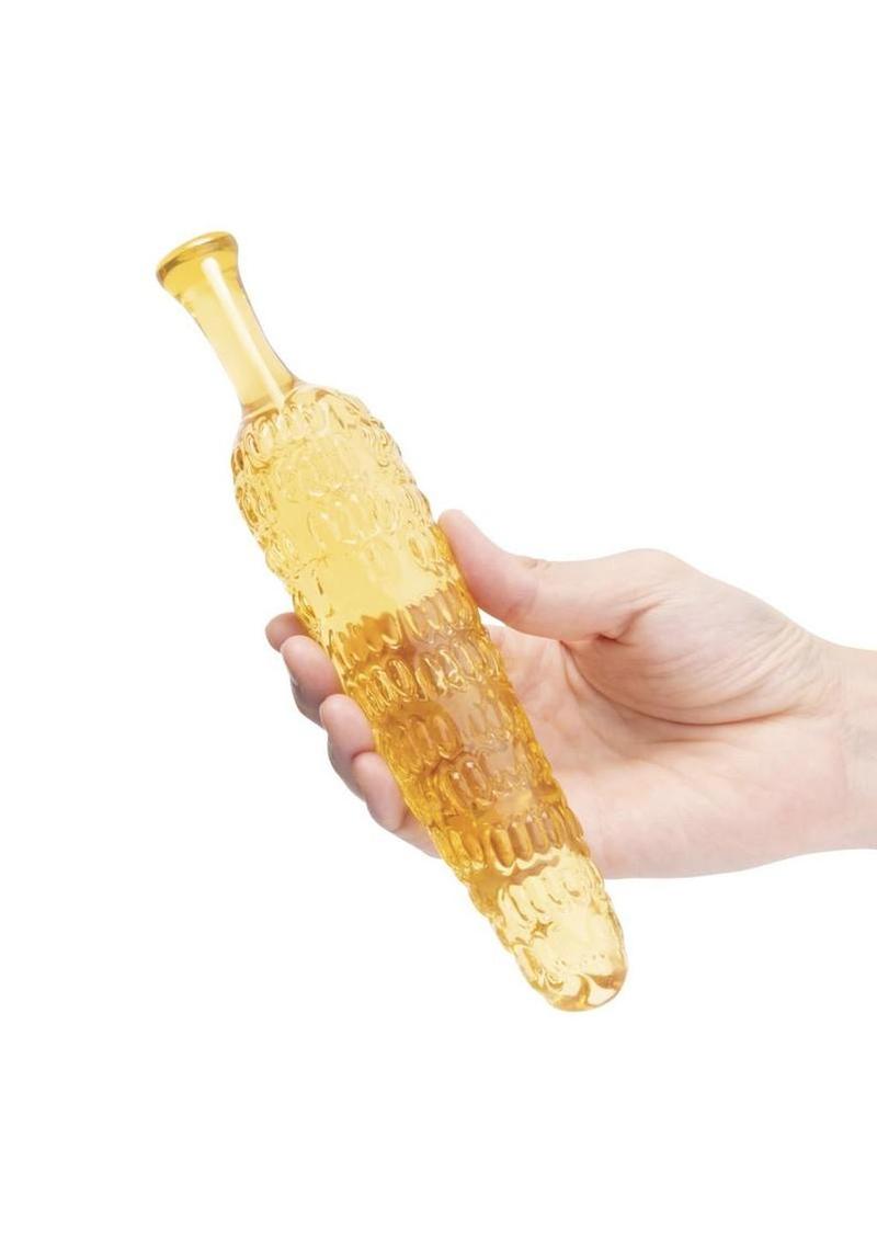 Glas Cornstar 8 Glass Dildo - Yellow - Image 4