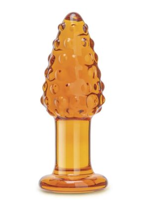Glas Cornstar 4 Glass Butt Plug - Orange