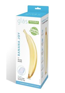 Glas Banana Joy Glass Dildo 7in - Yellow