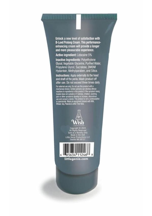 B-Luvd Erection Prolong Cream 2oz