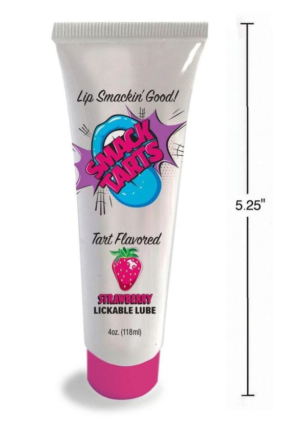Smack Tarts Lickable Lube 2oz - Sour Strawberry - Image 3