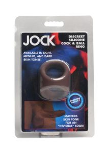 Jock Silicone Cock and Ball Ring - Chocolate