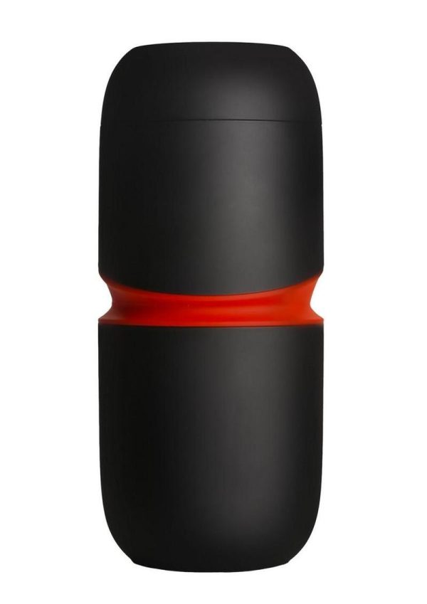 Jock Tightening and Vibrating Rechargeable Masturbator - Black/White - Image 4