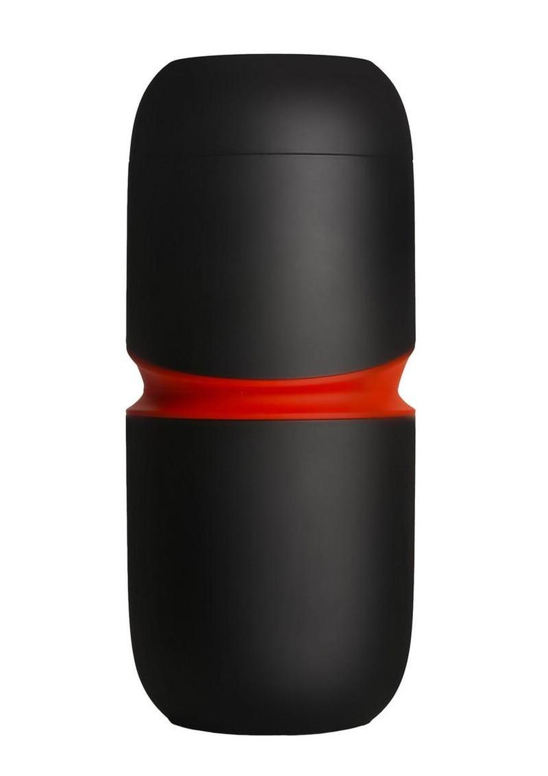 Jock Tightening and Vibrating Rechargeable Masturbator - Black/White - Image 4