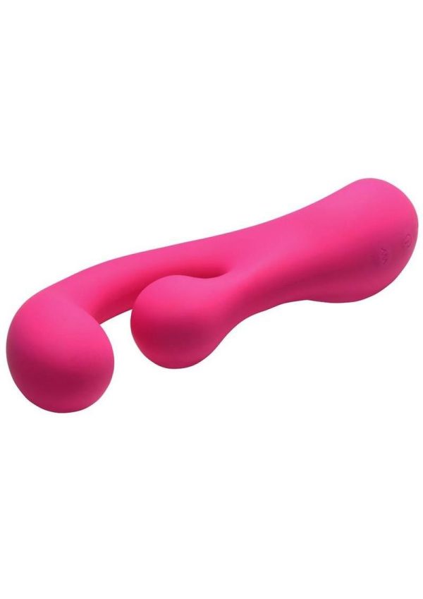 Bang! Gyro Rabbit Rechargeable Silicone Vibrator - Pink - Image 3