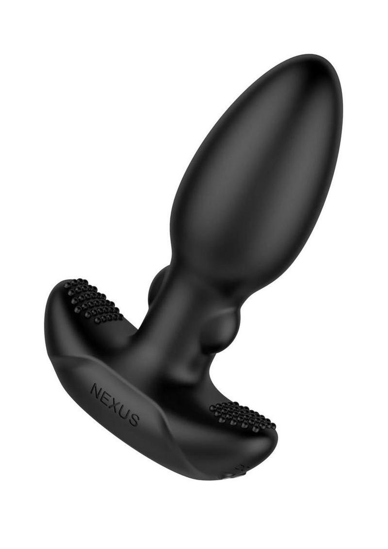 Nexus BEAT Thumping Rechargeable Silicone Butt Plug with Remote Control - Black - Image 3