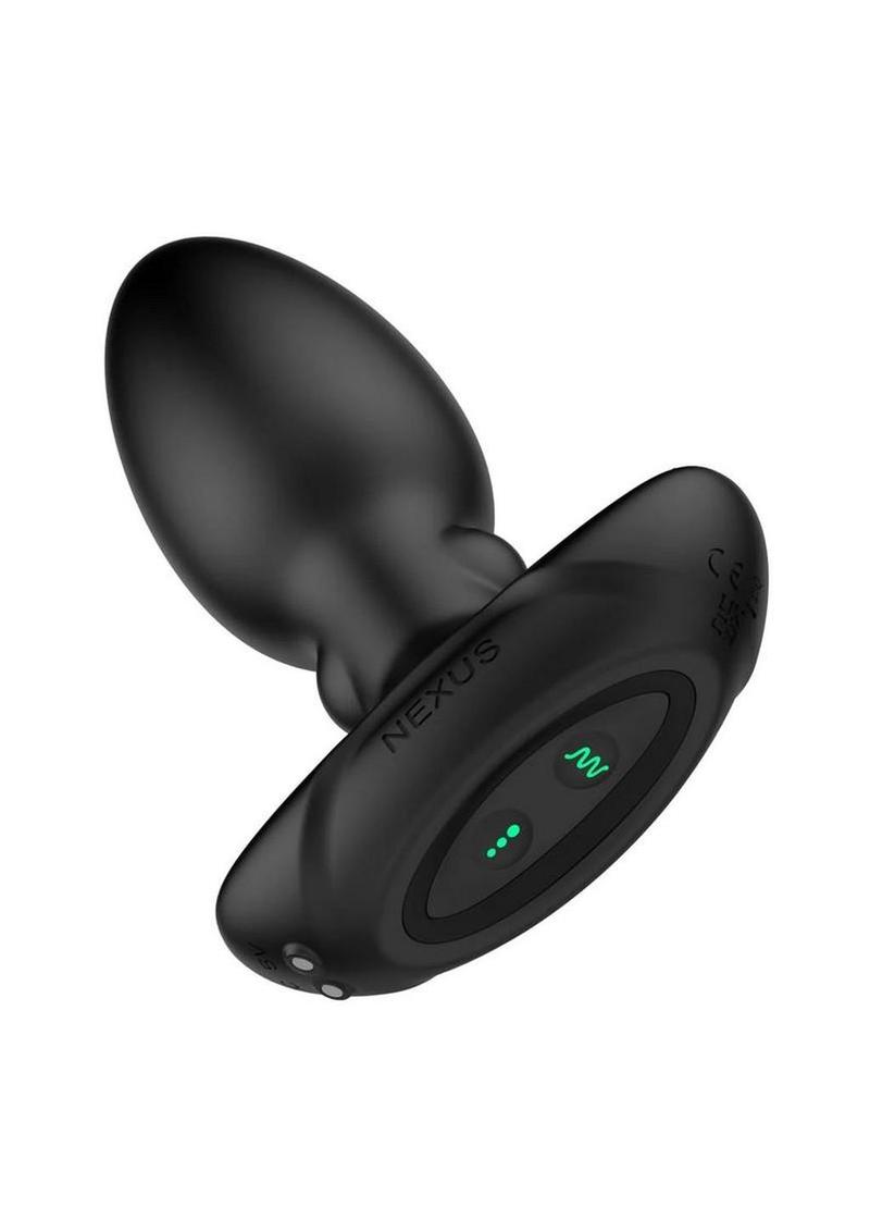 Nexus BEAT Thumping Rechargeable Silicone Butt Plug with Remote Control - Black - Image 4