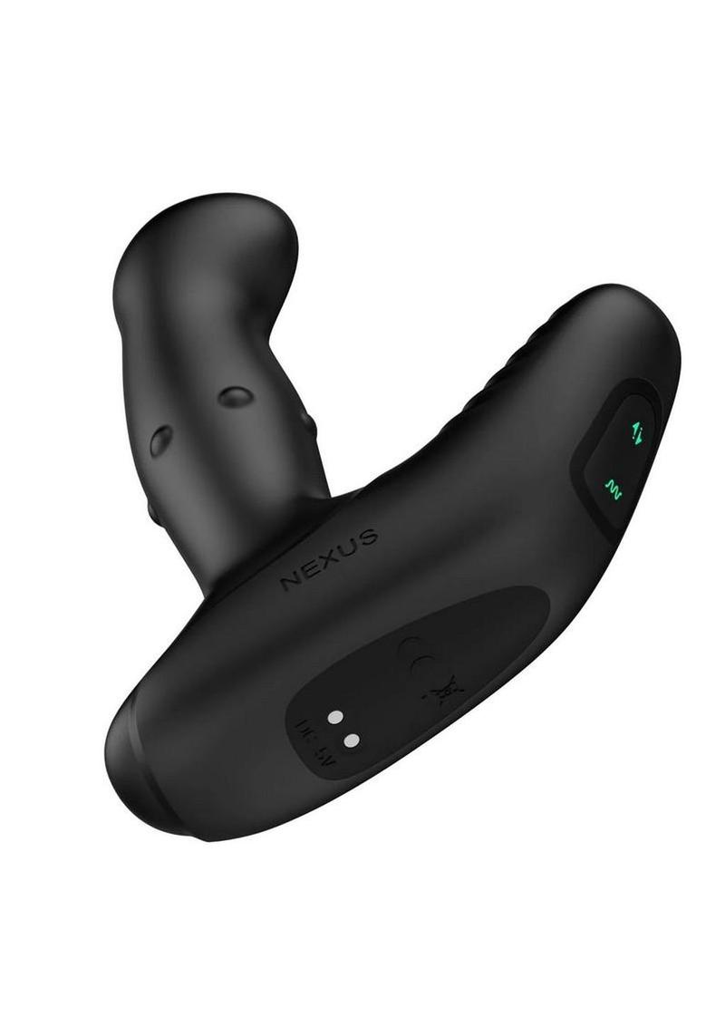 Nexus REVO Ring Rechargeable Silicone Osciliating Ring and Rotating Prostate Massager with Remote Control - Black - Image 4