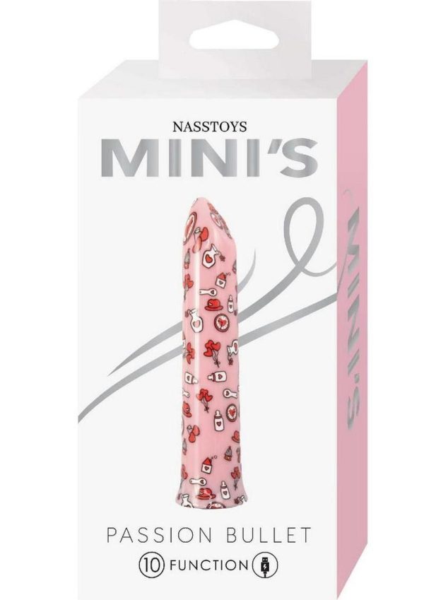 Nasstoys Mini`s Passion Rechargeable Bullet - Pink/Multicolor