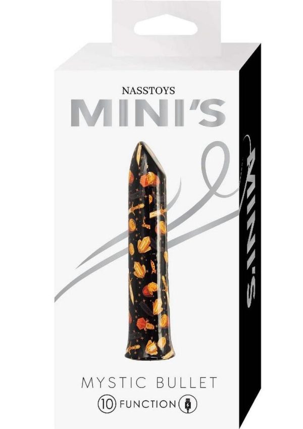 Nasstoys Mini`s Mystic Rechargeable Bullet - Black/Gold