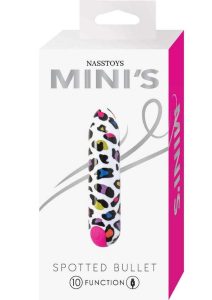 Nasstoys Mini`s Spotted Rechargeable Bullet - White/Multicolor