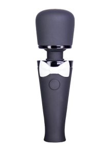Black Tie Affair Bowtie Silicone Rechargeable Wand - Black/White