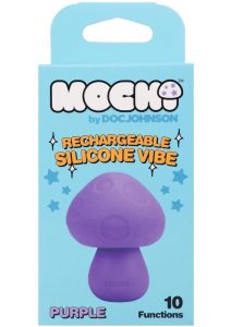 Mochi Mushroom Vibe 10 Function Silicone Rechargeable Vibrator - Purple