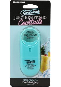 GoodHead Juicy Head Cocktails Dry Mouth Spray To-Go Pina Colada .30oz