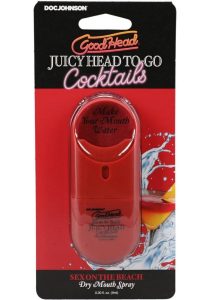 GoodHead Juicy Head Cocktails Dry Mouth Spray To-Go Sex on the Beach .30oz