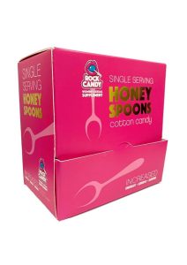 Rock Candy Honey Spoons Female Sexual Supplement Cotton Candy (24 Packs per Display)