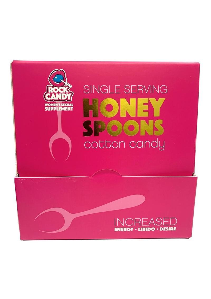Rock Candy Honey Spoons Female Sexual Supplement Cotton Candy (24 Packs per Display)