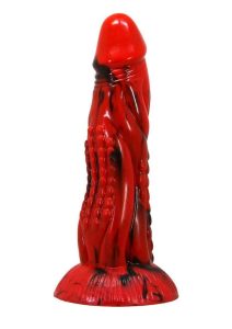 Kiotos Monstar Cox Inferno Silicone Cock with Suction Cup - Red/Blue