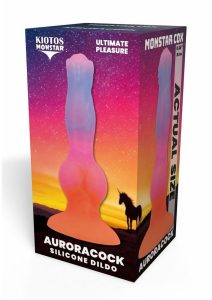 Kiotos Monstar Cox Aurora Silicone Cock with Suction Cup - Multicolor