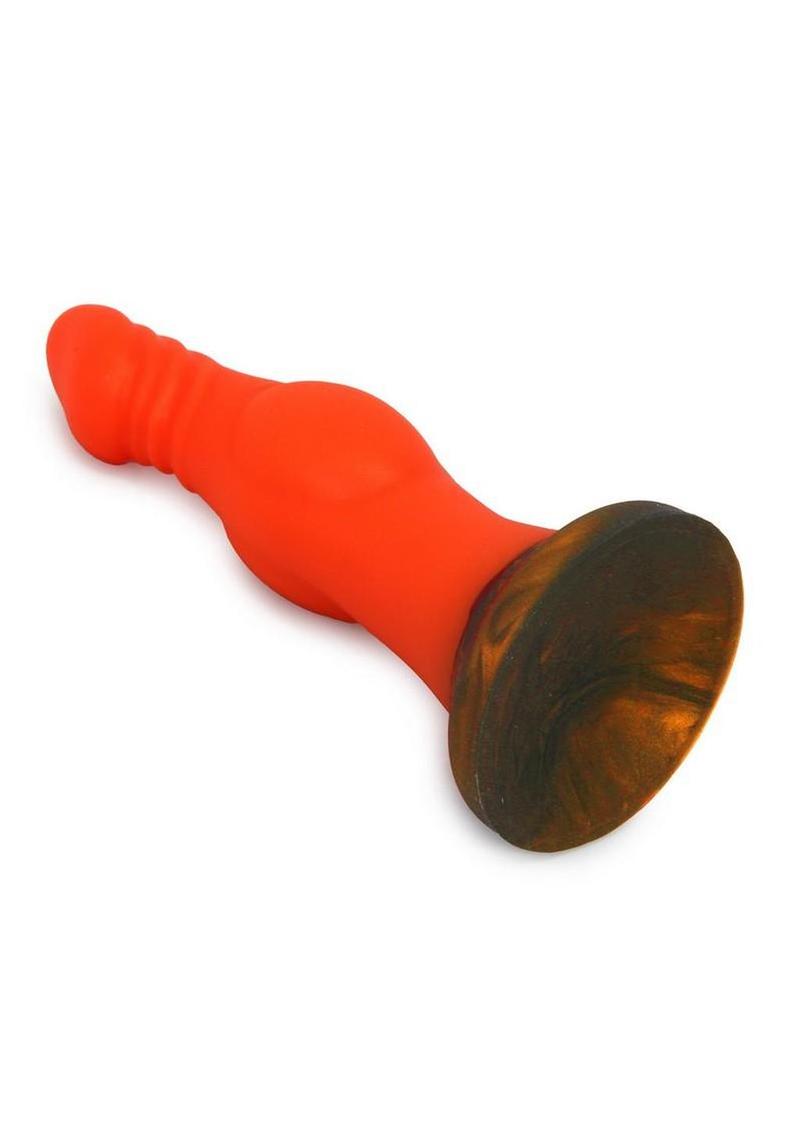 Kiotos Monstar Cox Phoenix Silicone Cock with Suction Cup - Orange - Image 4