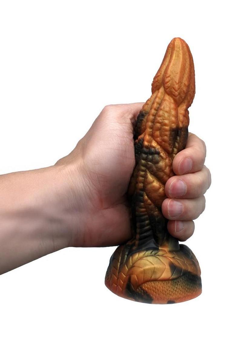 Kiotos Monstar Cox Ravex Silicone Cock with Suction Cup - Gold/Black - Image 4